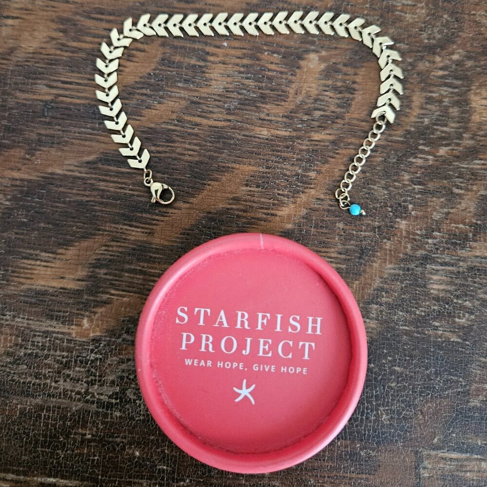 NEW STARFISH PROJECT 14K GOLD-PLATED BRACELET